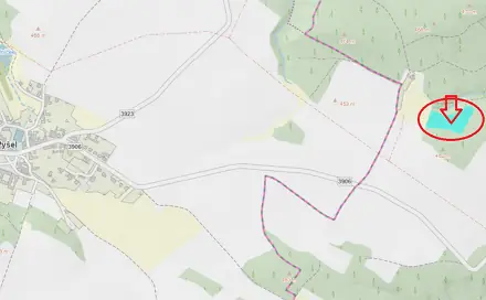 Prodej lesa 9 270 m², Zahrádka, okres Třebíč