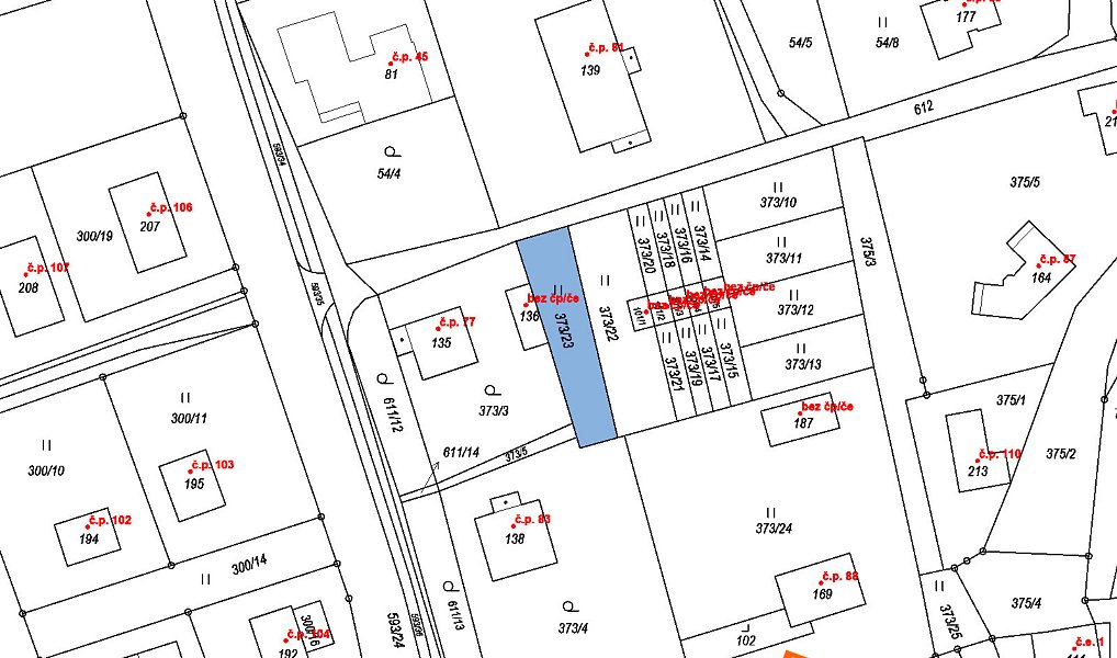 Prodej stavebního pozemku 141 m², Strakov – náhled fotky 2
