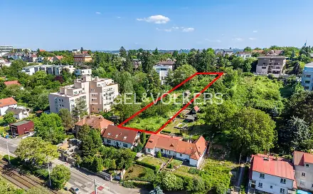 Prodej stavebního pozemku 1 575 m², Na dlážděnce, Praha 8 - Troja