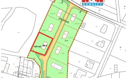 Prodej stavebního pozemku 1 121 m², Vesce, okres Tábor