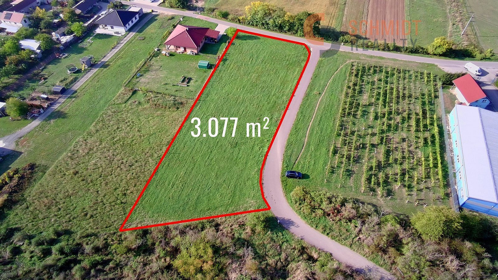 Prodej stavebního pozemku 3 077 m²