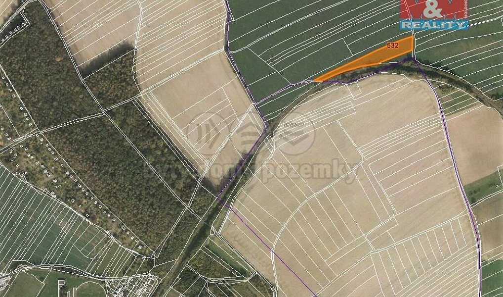 Prodej pole 1 181 m², Chvalčov – fotka 1 z 5