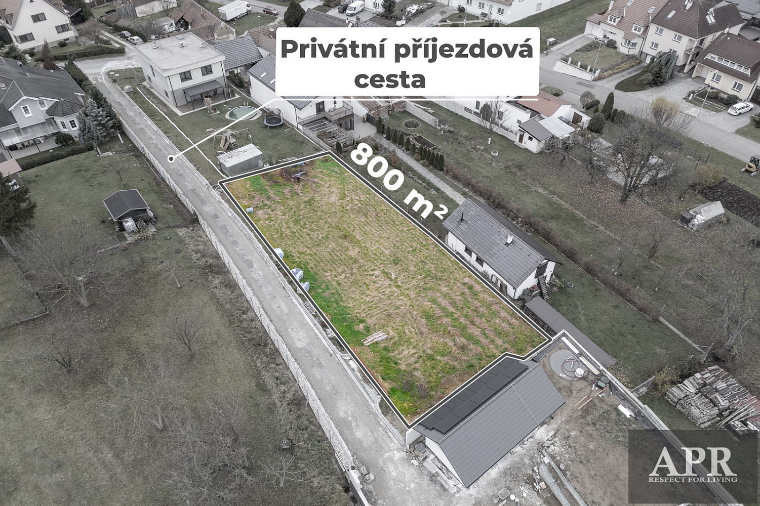 Prodej stavebního pozemku 800 m²