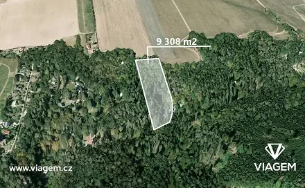 Prodej lesa 9 308 m², Chyňava, okres Beroun
