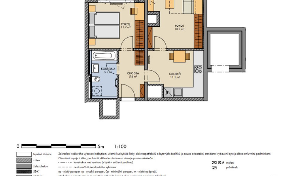 Prodej bytu 2+1 56 m², Praha – náhled fotky 3