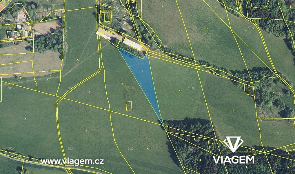 Prodej pole 1 277 m², Těchonín – náhled fotky 4