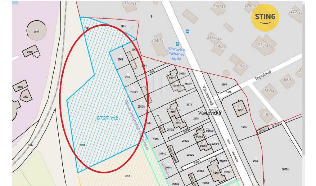 Prodej pozemku, 7349 m², Jaktař - Opava, Opava