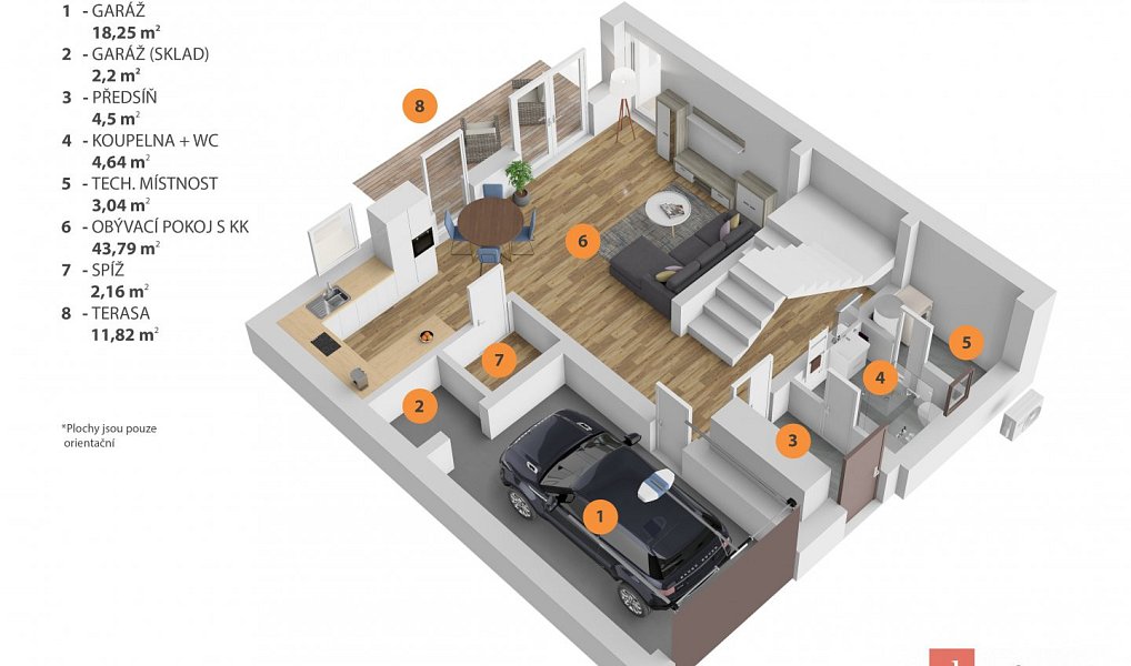 Prodej domu 161 m² s pozemkem 437 m², Ořech – náhled fotky 8
