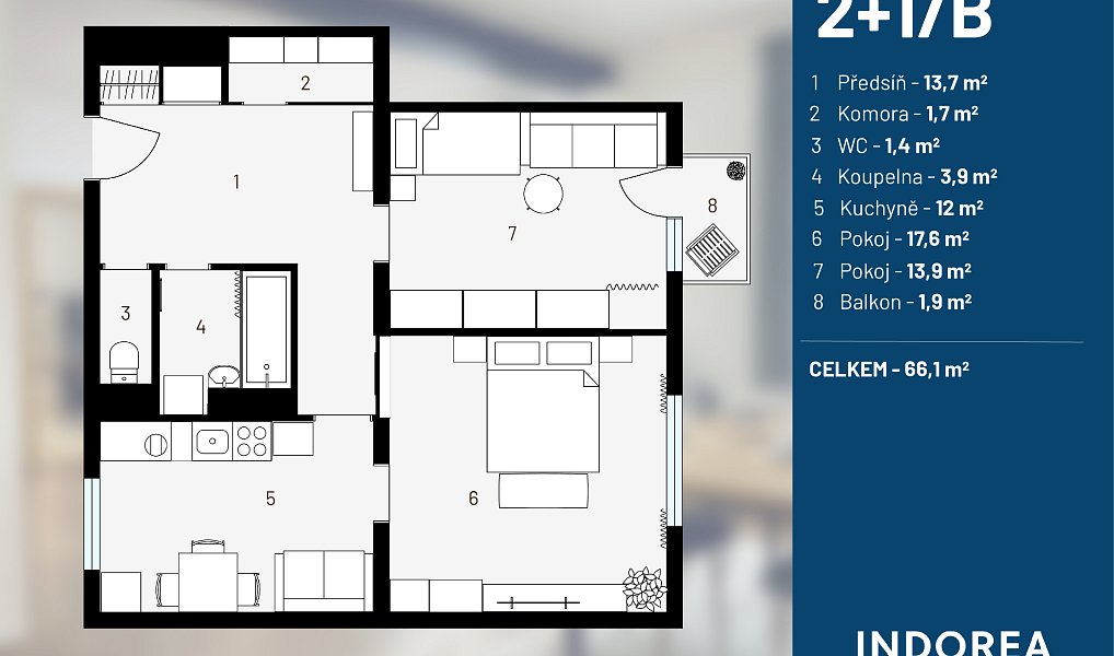 Prodej bytu 2+1 66 m², Tábor – náhled fotky 22