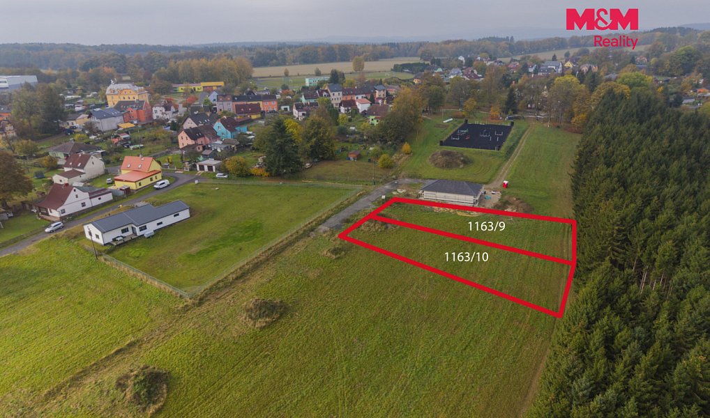 Prodej stavebního pozemku 999 m², Krásná – náhled fotky 4