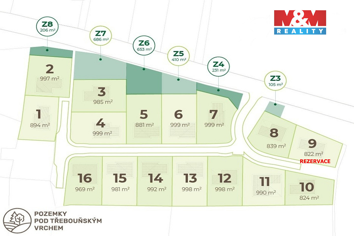 Prodej stavebního pozemku 824 m² – fotografie 2