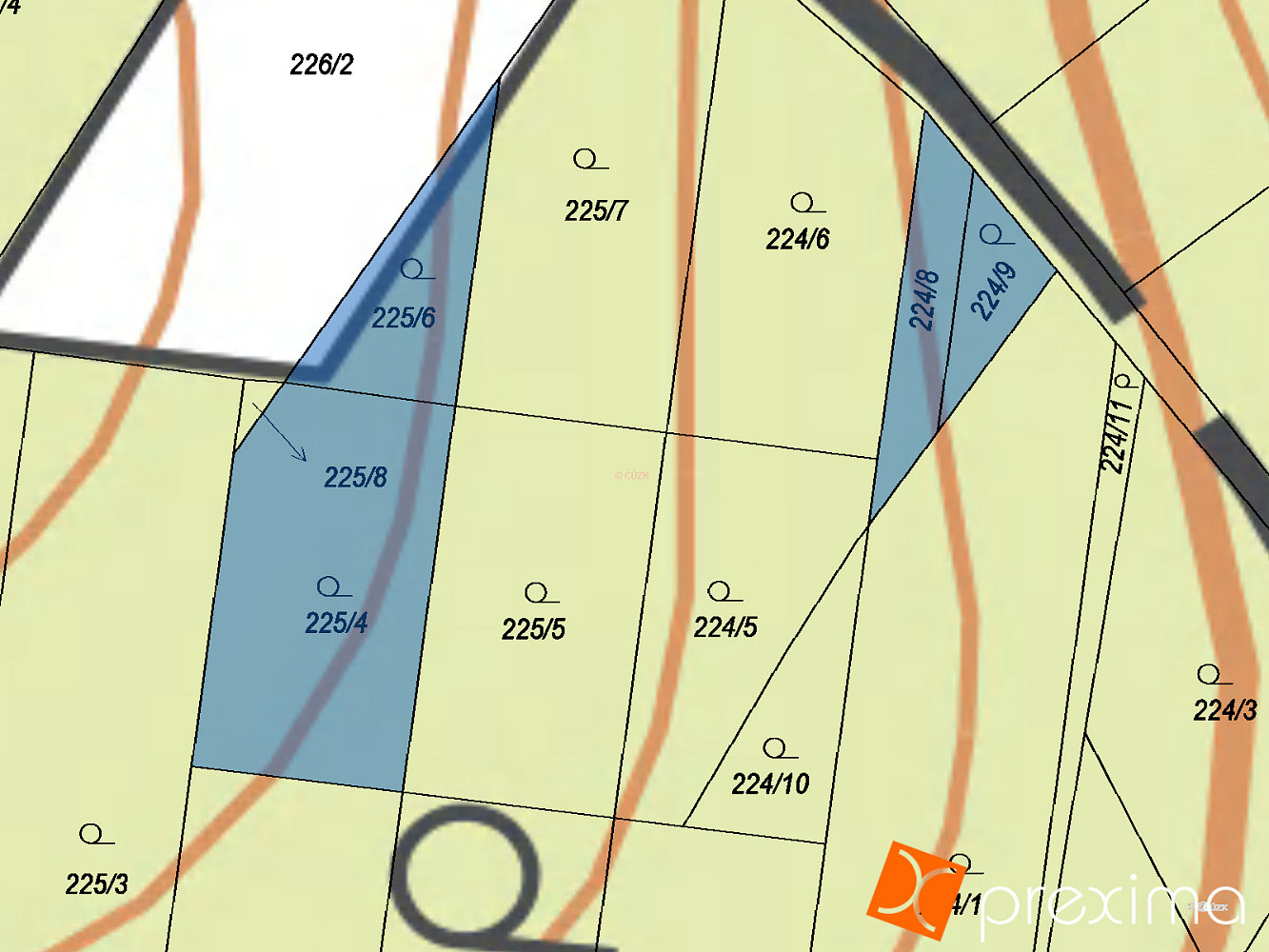 Prodej stavebního pozemku 826 m² – fotografie 3