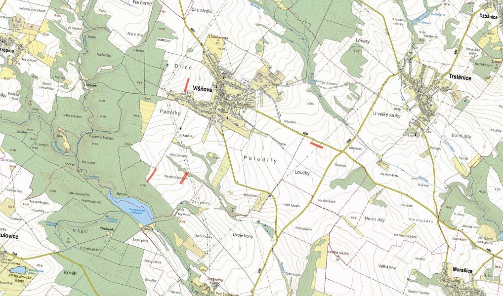 Prodej pole 15 256 m², Višňové – náhled fotky 4
