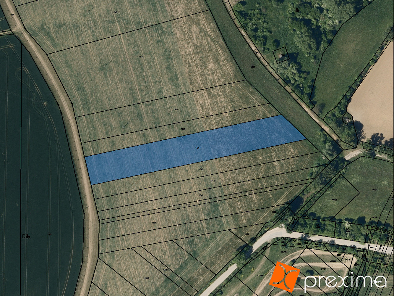 Prodej pole 1 804 m²