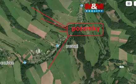 Prodej louky 121 606 m², Stárkov - Bystré, okres Náchod