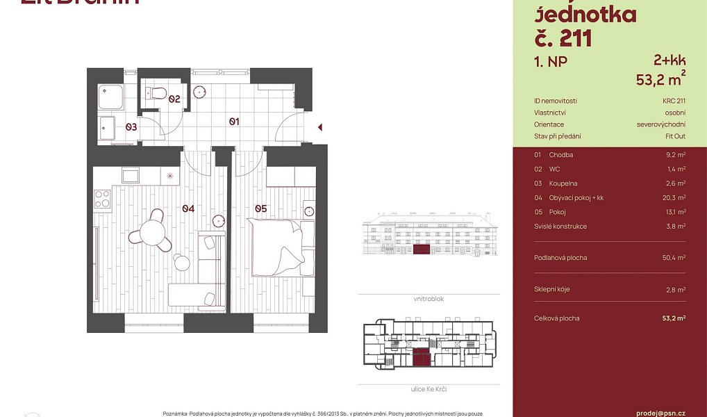 Prodej bytu 2+kk 47 m², Praha – náhled fotky 2