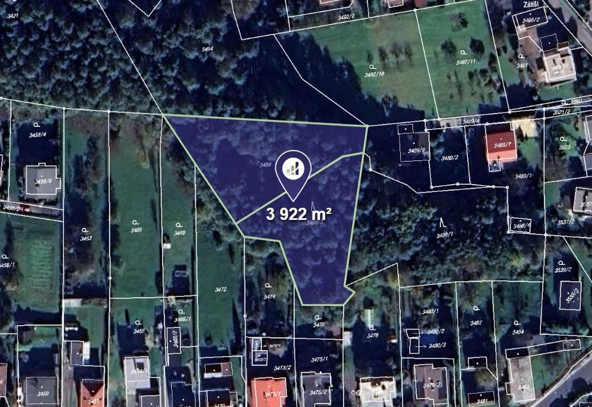 Prodej lesa 3 922 m²