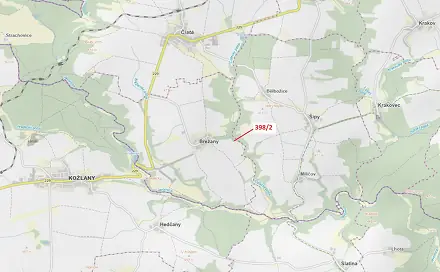 Dražba lesa 63 m², Břežany
