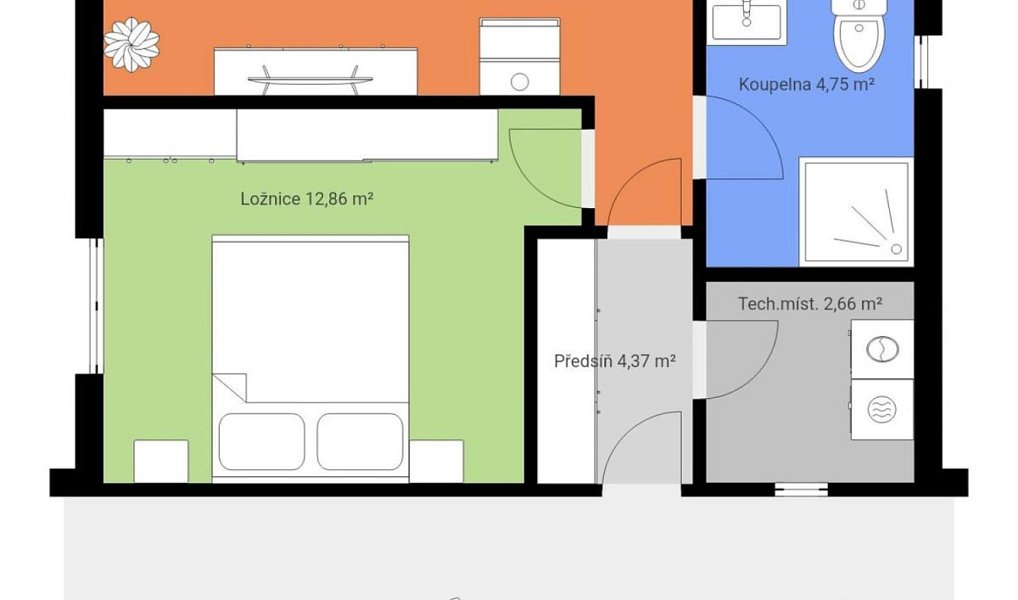 Prodej domu 49 m² s pozemkem 298 m², Blažejov – náhled fotky 12