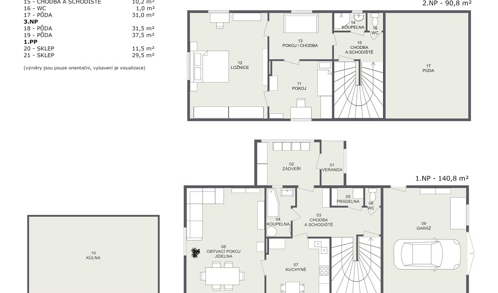 Prodej domu 341 m² s pozemkem 1 120 m², Močovice – náhled fotky 6