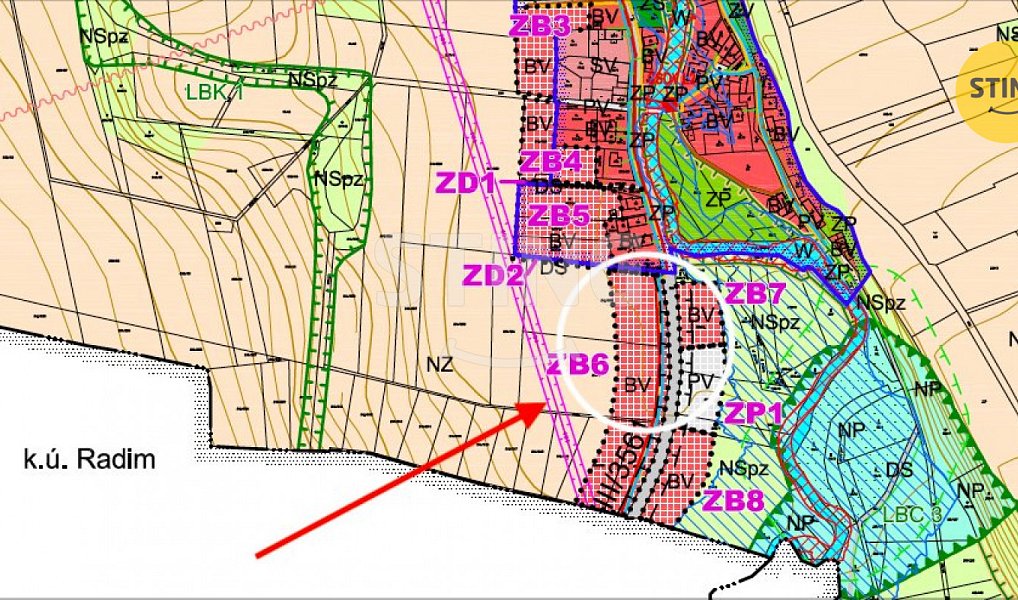 Prodej stavebního pozemku 1 167 m², Lozice – náhled fotky 5