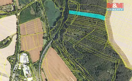 Prodej lesa 9 036 m², Lužná, okres Rakovník