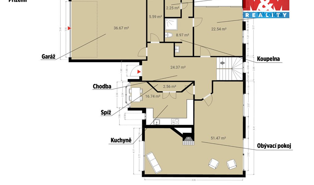 Prodej domu 218 m² s pozemkem 252 m², Psáry – náhled fotky 5