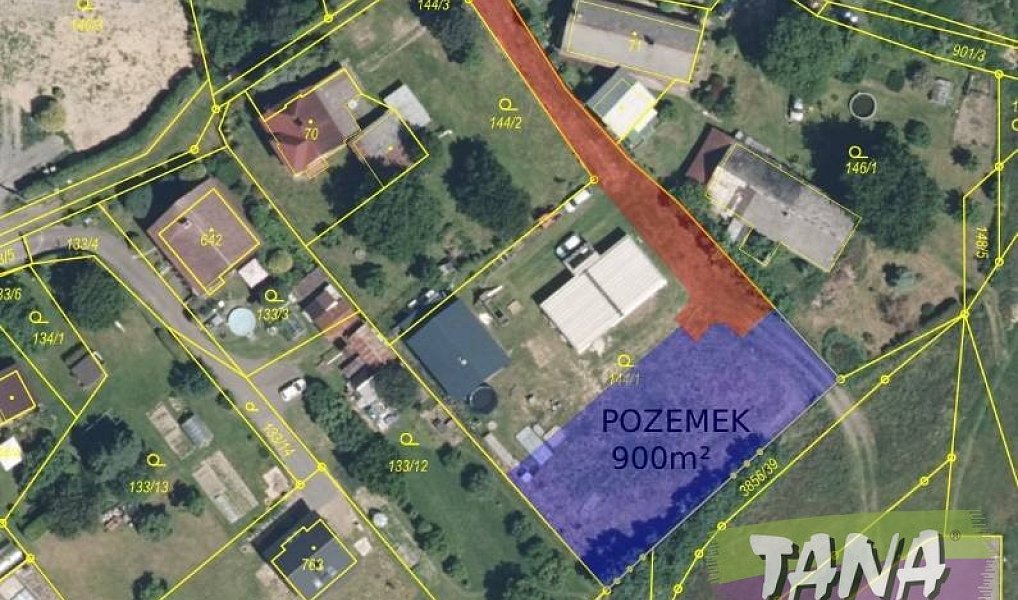 Prodej stavebního pozemku 900 m², Ohrazenice – náhled fotky 2