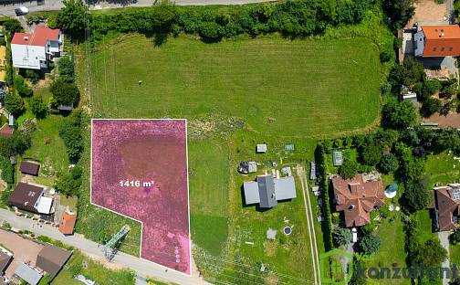 Prodej stavebního pozemku 1 416 m², Luční, Hradčany, okres Brno-venkov