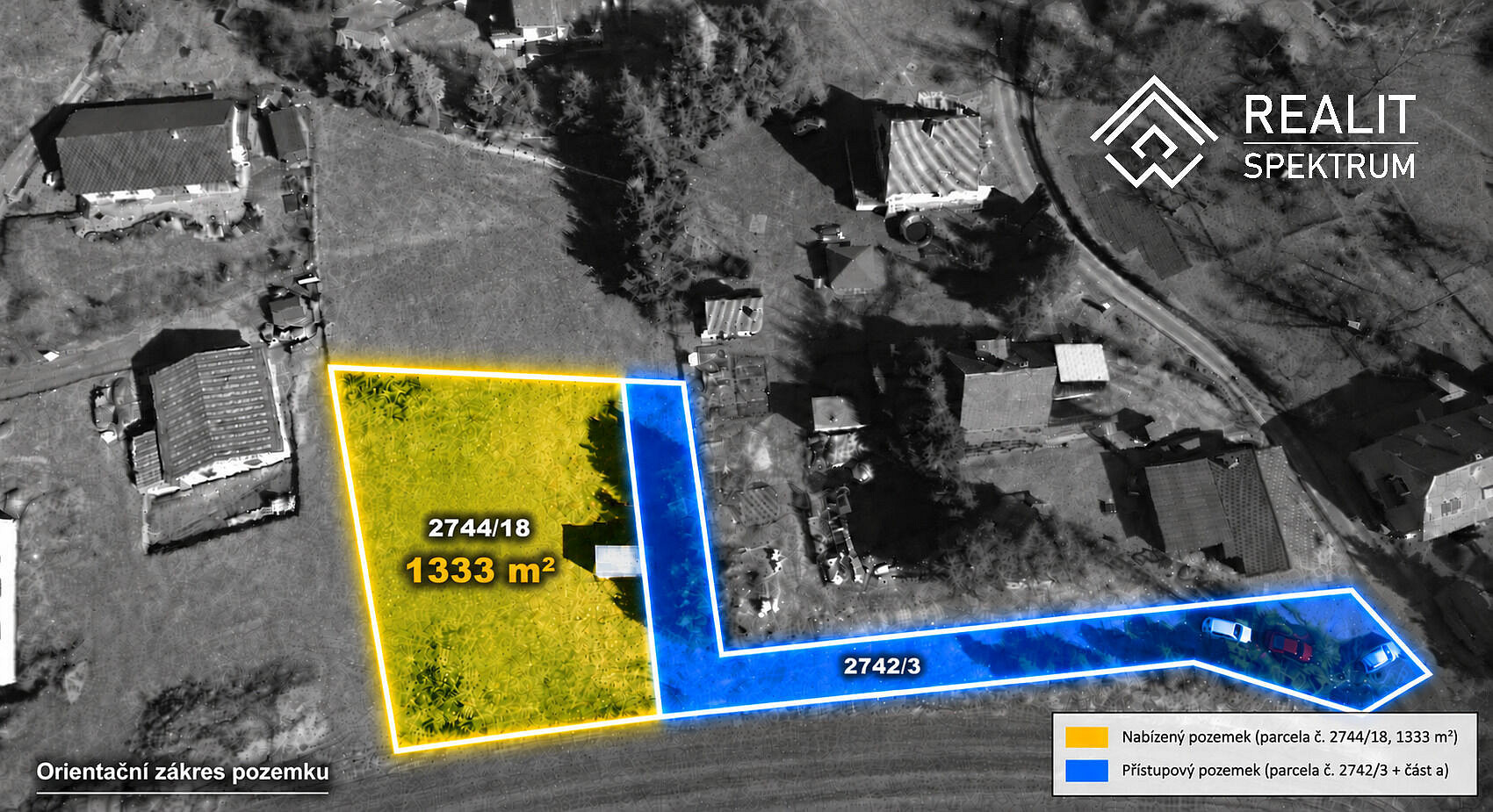 Prodej stavebního pozemku 1 333 m² – fotografie 2
