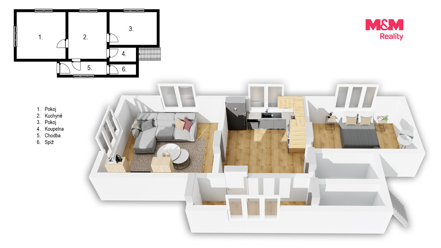 Prodej chaty/chalupy 60 m² s pozemkem 823 m² – fotografie 3