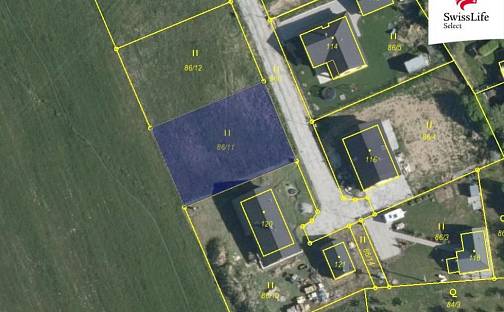 Prodej stavebního pozemku 780 m², Zbinohy, okres Jihlava