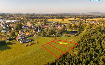 Prodej stavebního pozemku 1 000 m², Krásná, okres Cheb
