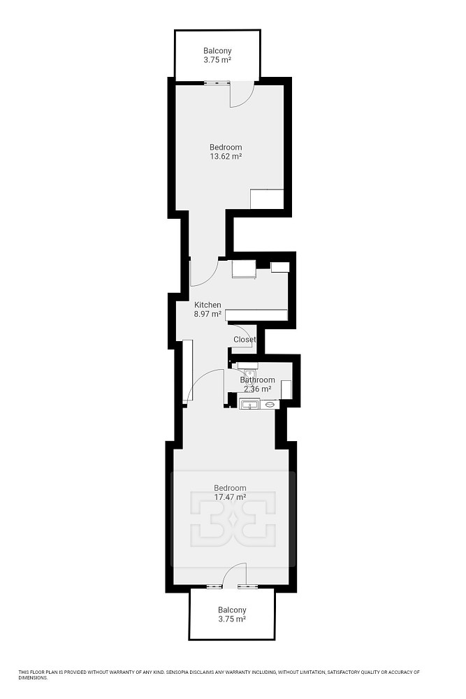 Pronájem bytu 2+1 47 m² – fotografie 5