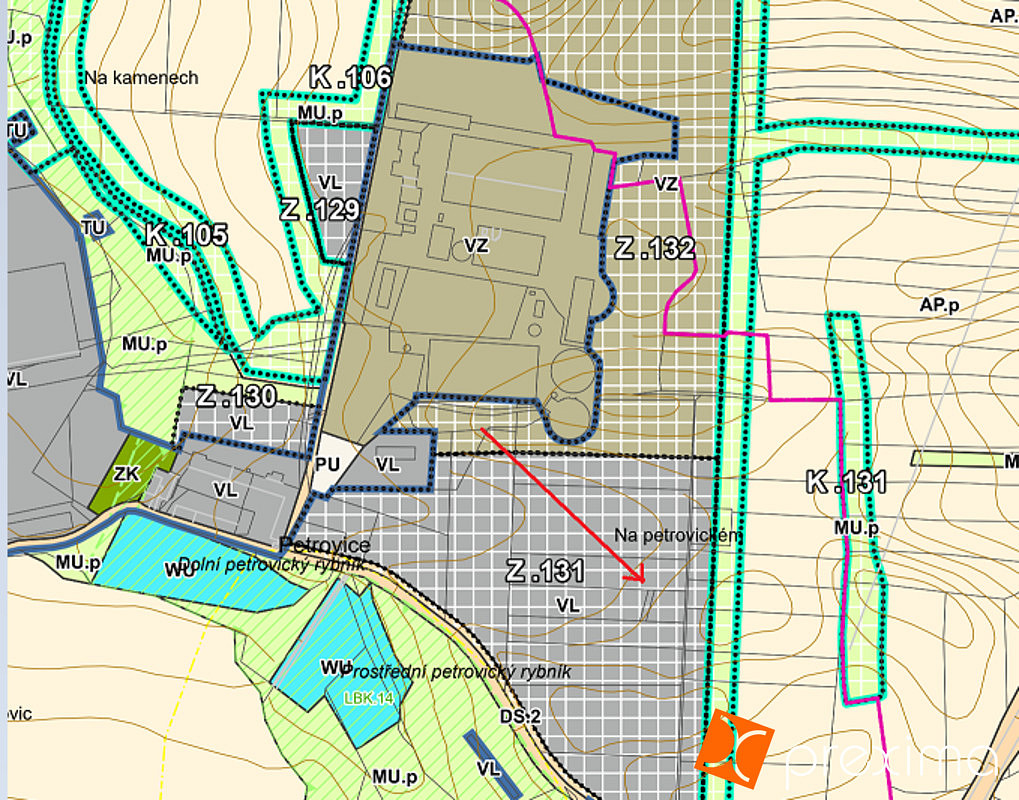 Prodej komerčního pozemku 2 543 m² – pohled 2
