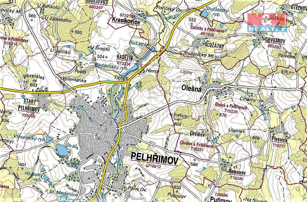 Prodej pole, 4712 m², Pelhřimov – pohled 4