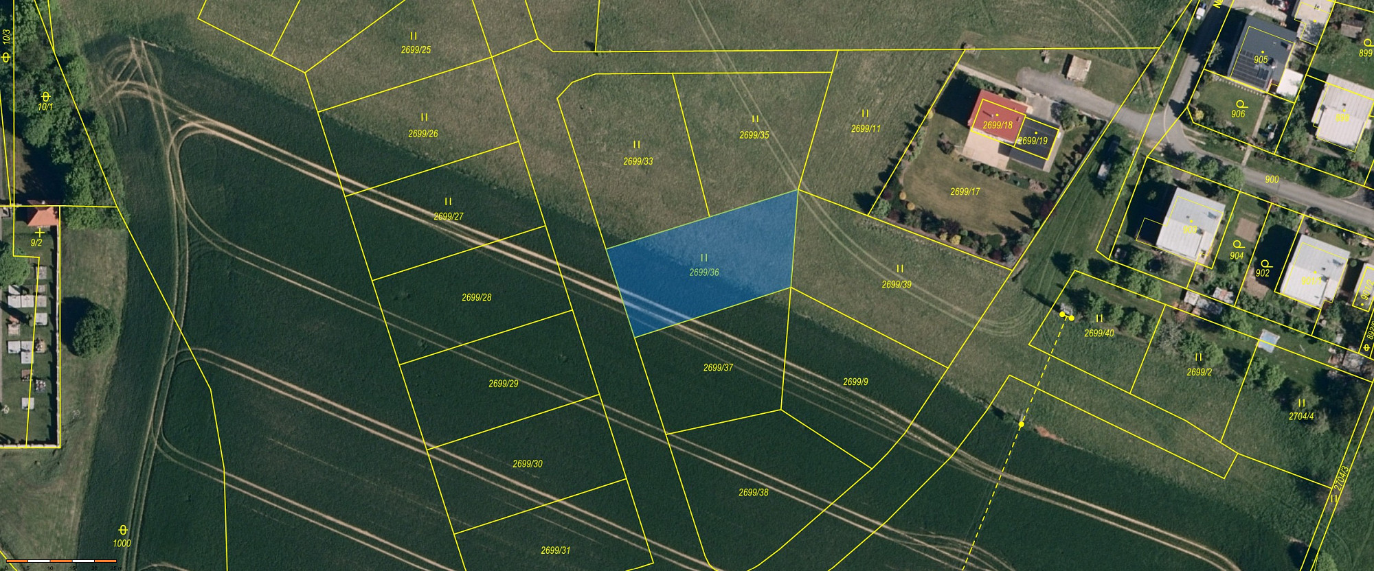 Prodej stavebního pozemku 858 m² – fotografie 2