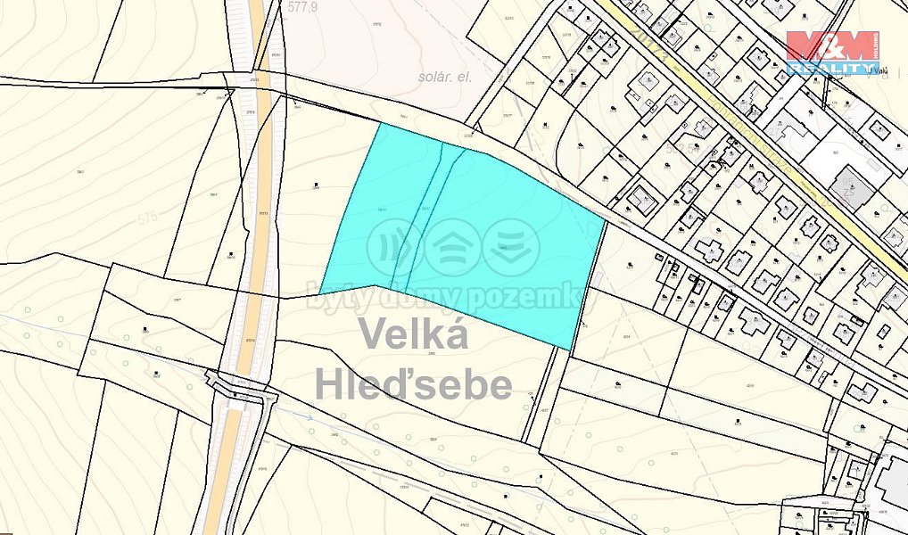 Prodej stavebního pozemku 19 985 m², Velká Hleďsebe – náhled fotky 3
