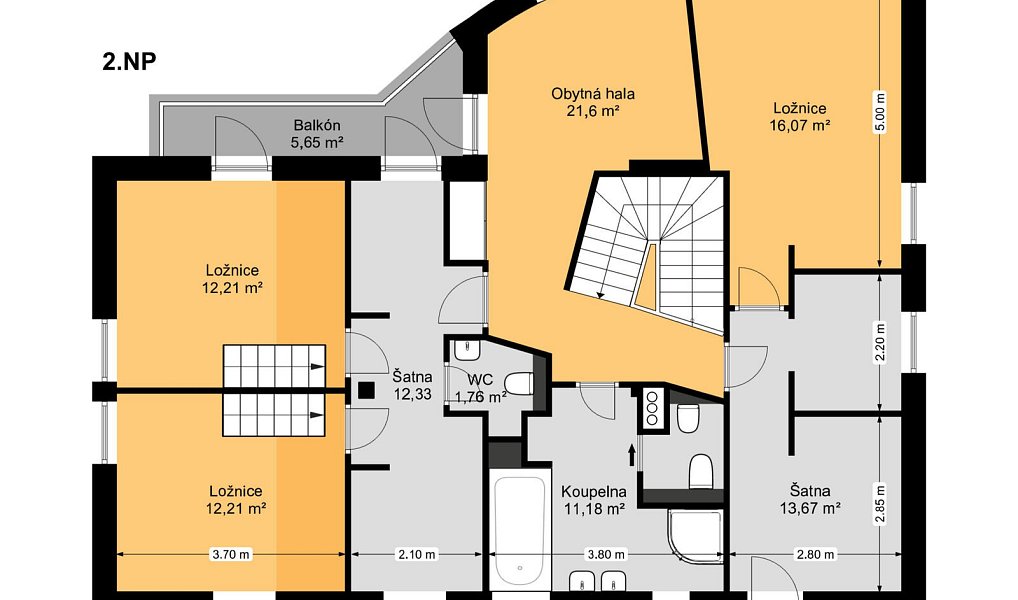 Pronájem domu 256 m² s pozemkem 222 m², Praha – náhled fotky 12