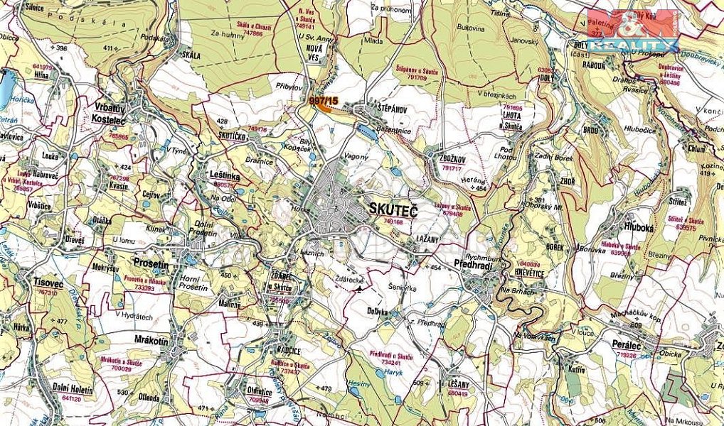 Prodej lesa 14 689 m², Skuteč – náhled fotky 3