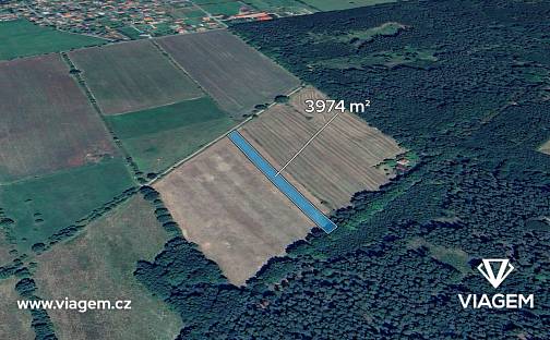 Prodej pole 910 m², Vižina, okres Beroun
