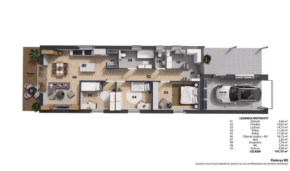 Prodej domu 101 m² s pozemkem 906 m², Velký Týnec – náhled fotky 3