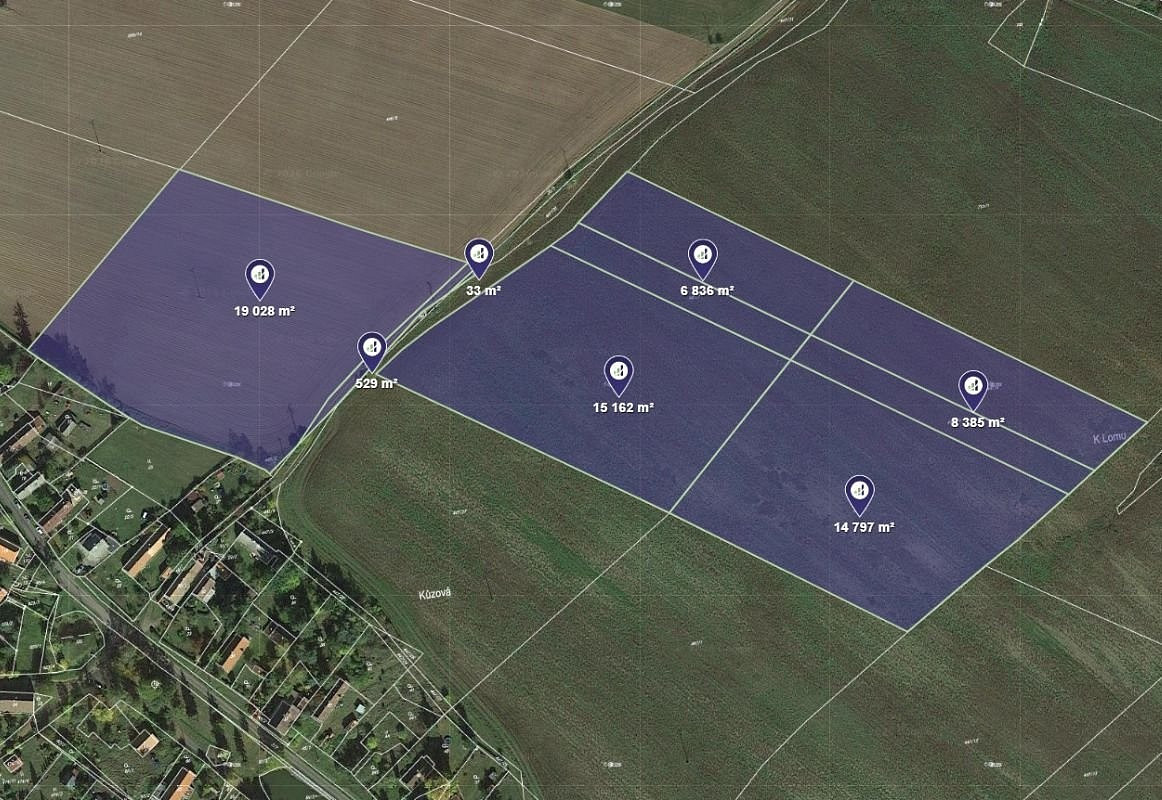 Prodej pole 57 981 m²