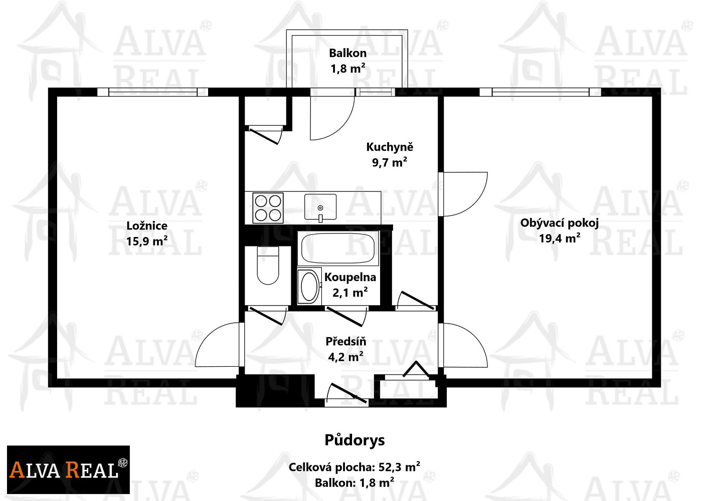 Prodej bytu 2+1 52 m² – fotografie 2