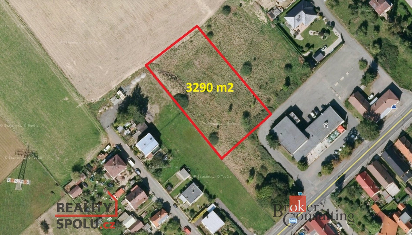 Prodej komerčního pozemku 3 290 m²
