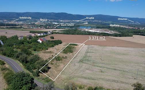 Prodej stavebního pozemku 3 371 m², Modlany - Kvítkov, okres Teplice