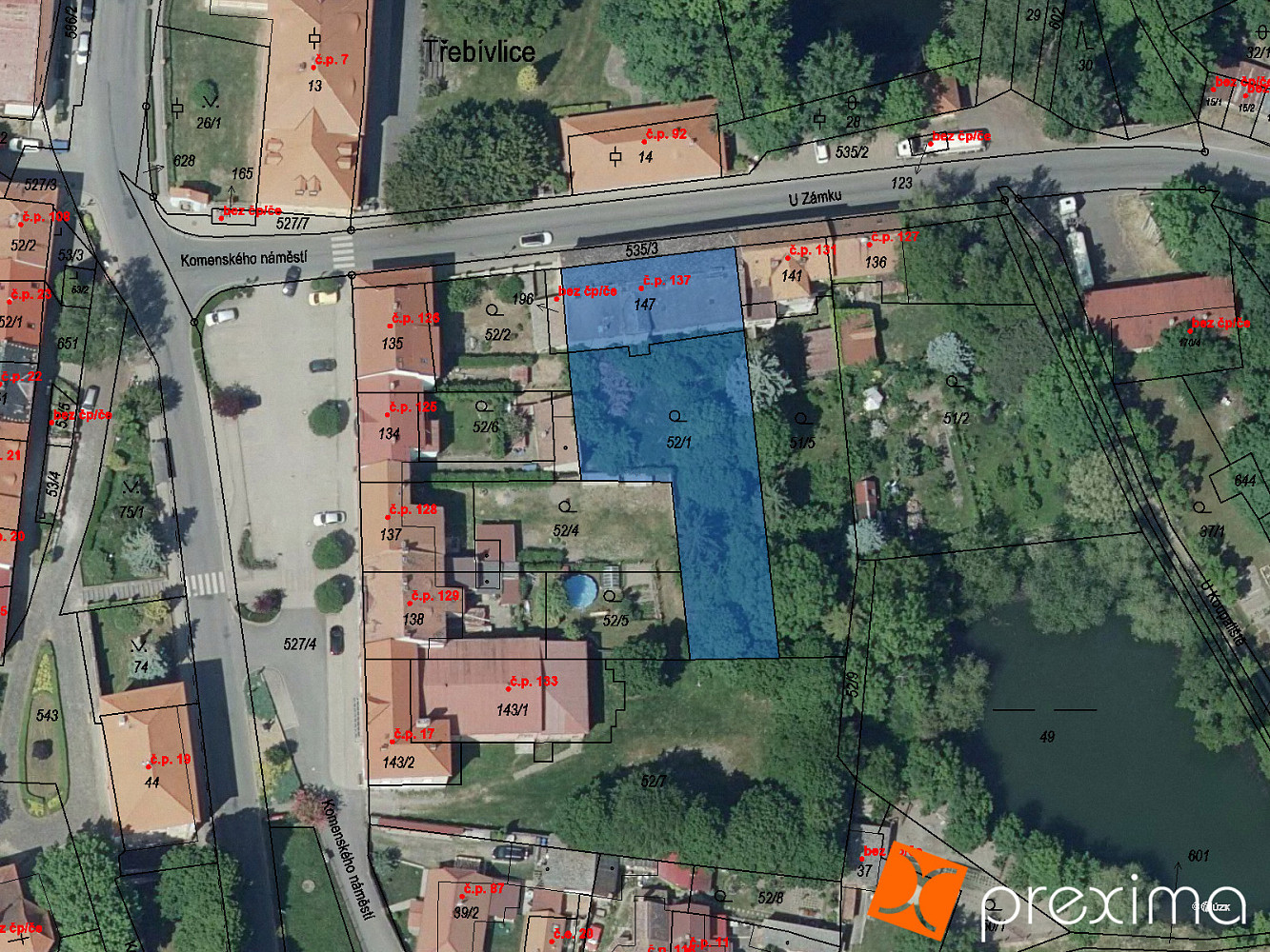 Prodej 1/4 komerčního objektu 326 m², pozemků 1198 m² – pohled 3