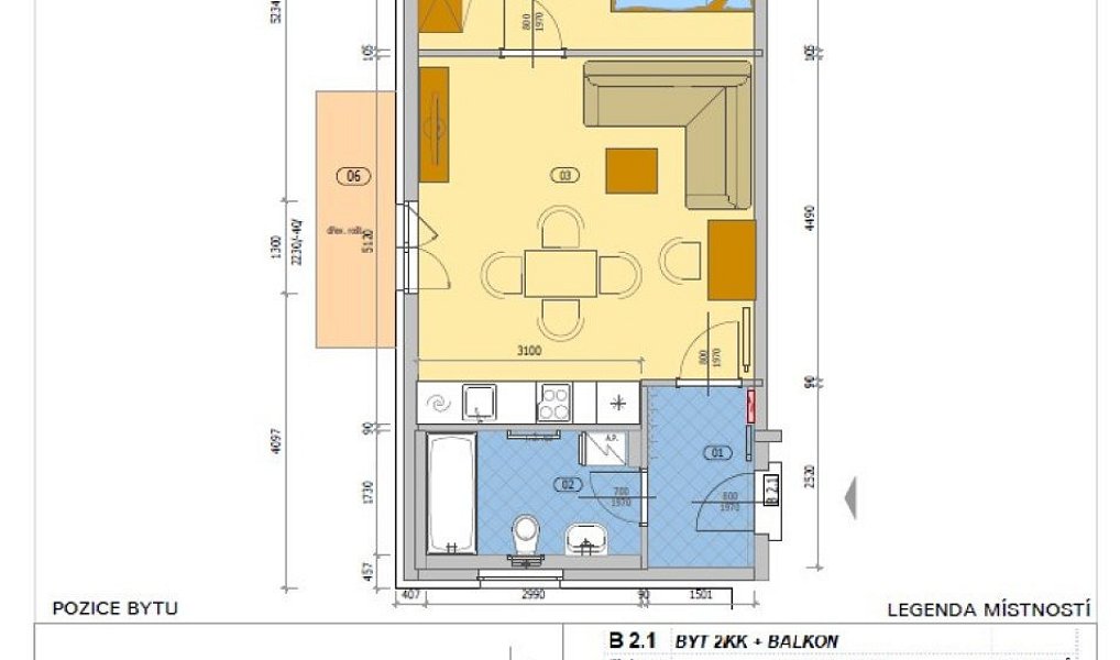 Pronájem bytu 2+kk 49 m², Zbůch – náhled fotky 10