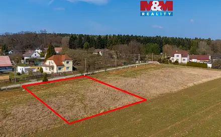 Prodej stavebního pozemku 980 m², Skašov, okres Plzeň-Jih