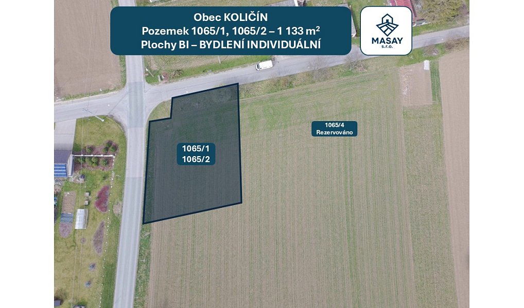 Prodej stavebního pozemku 1 133 m², Holešov – náhled fotky 6
